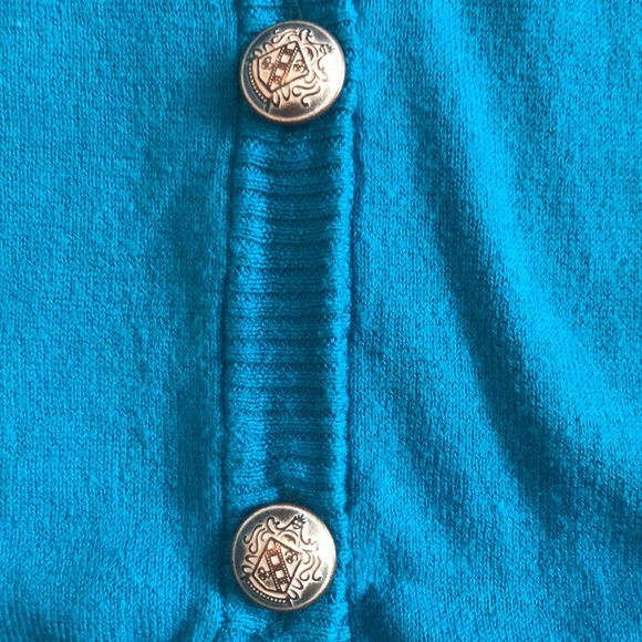 Blue Cardigan Tunic-Length Sweater - Picture 2 of 3